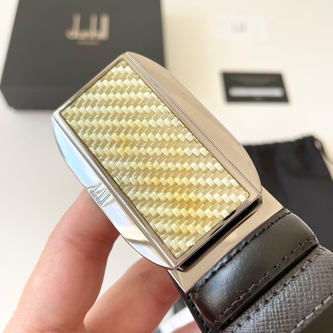 【新品・箱付き】dunhill メンズ ベルト リバーシブル 長さ調整可能