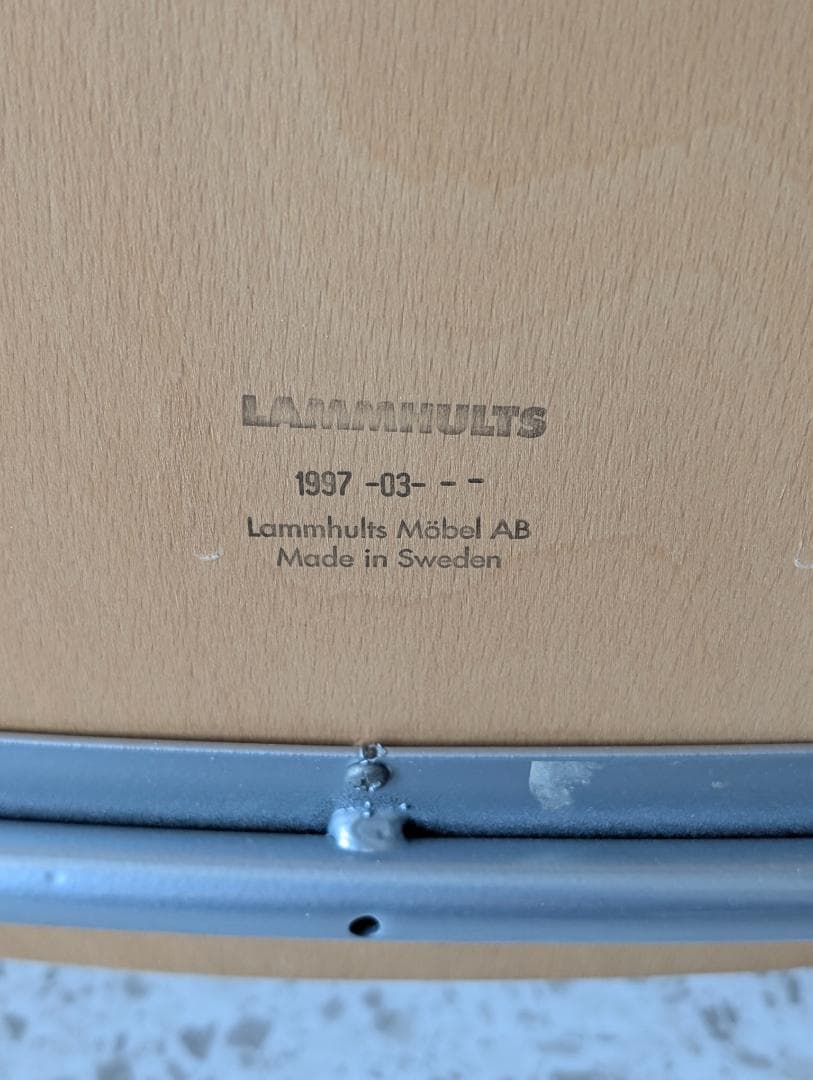 90s ビンテージ ラムホルツ キャンパス プライウッド チェア スチール 椅子