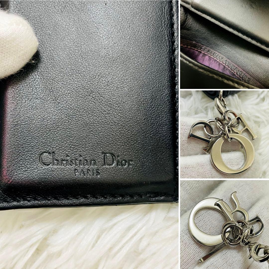 【ららり】極美✨ディオール✨三つ折り財布 カナージュ ロータス
