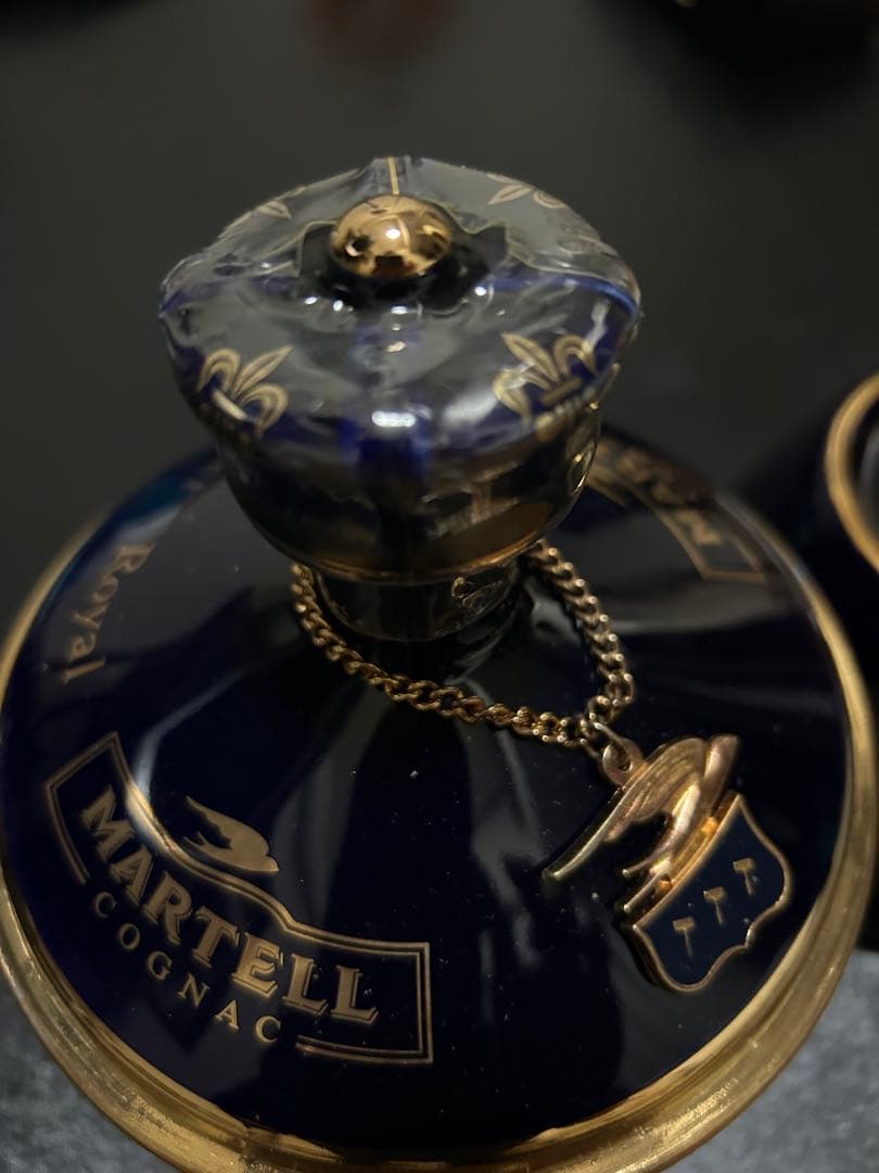 MARTELL Gobelet  未開栓／ロイヤルブルー陶器ボトル