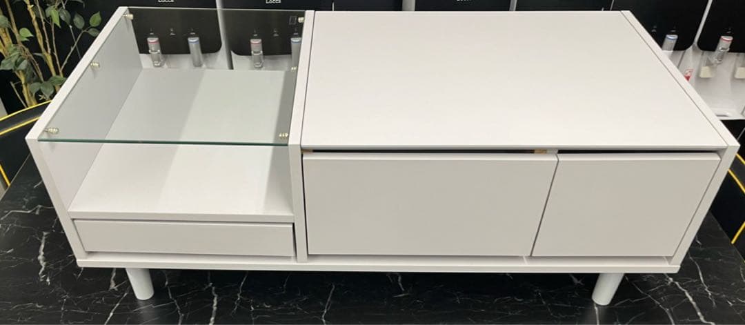 LOWYA（ロウヤ）ドレッサーテーブル 収納付き　ミラー付き　ローテーブル