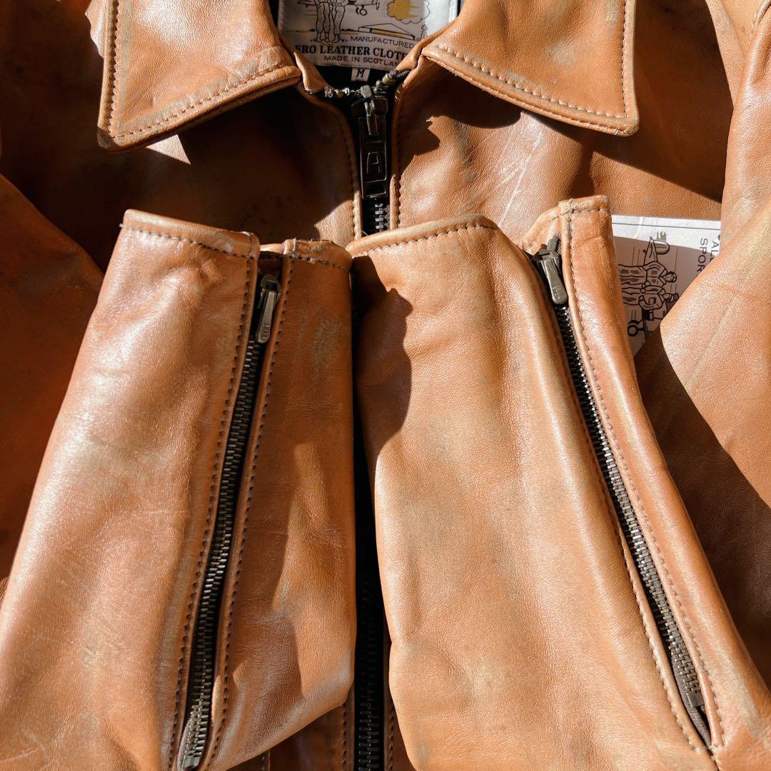 美品✨エアロレザー　Aero leather レザージャケット　ライダース