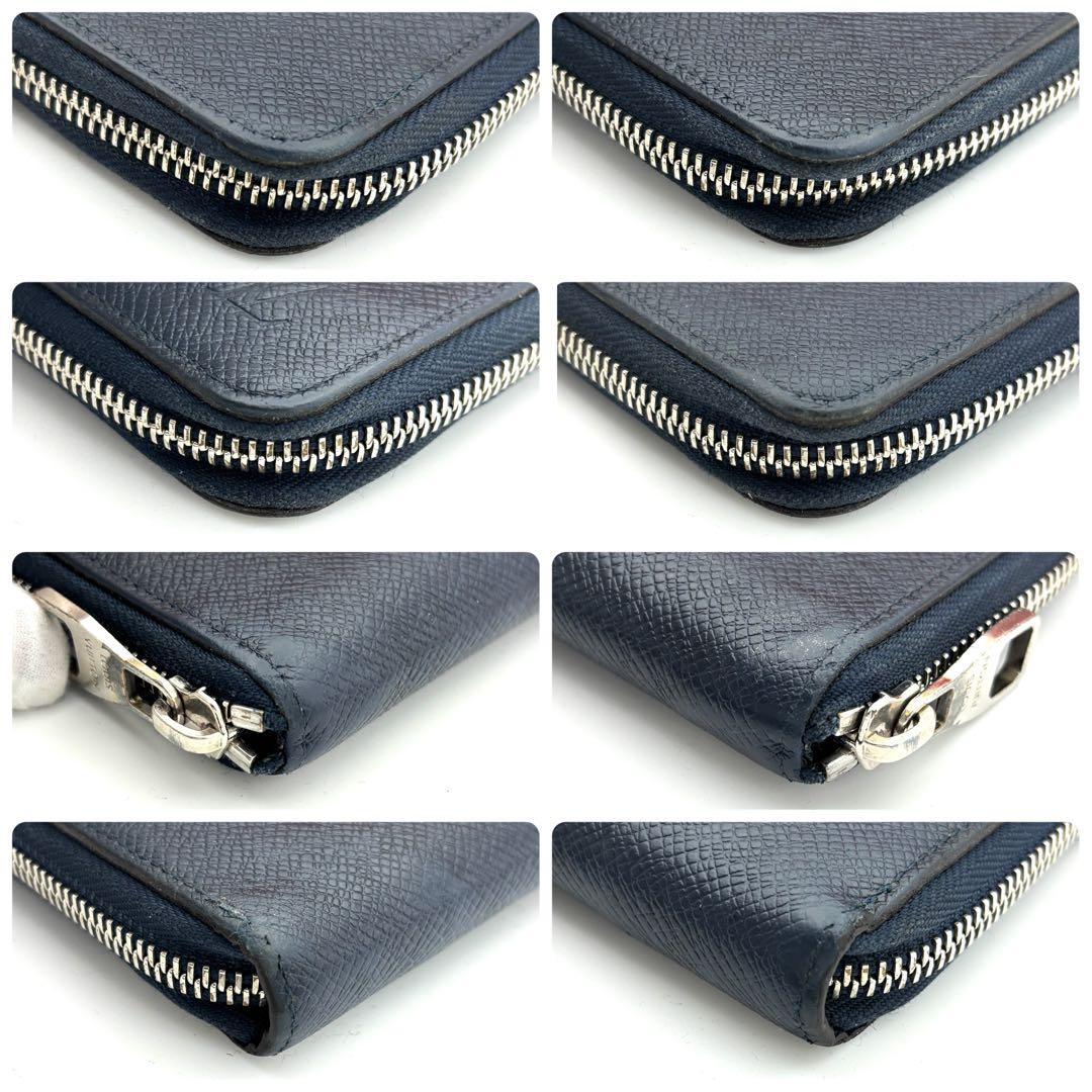 ☆美品☆ルイヴィトン 長財布 タイガ ジッピーウォレット ヴェルティカル ブルー