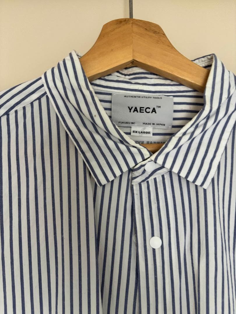 YAECA コンフォートシャツ スタンダード BOLD STRIPE 10151