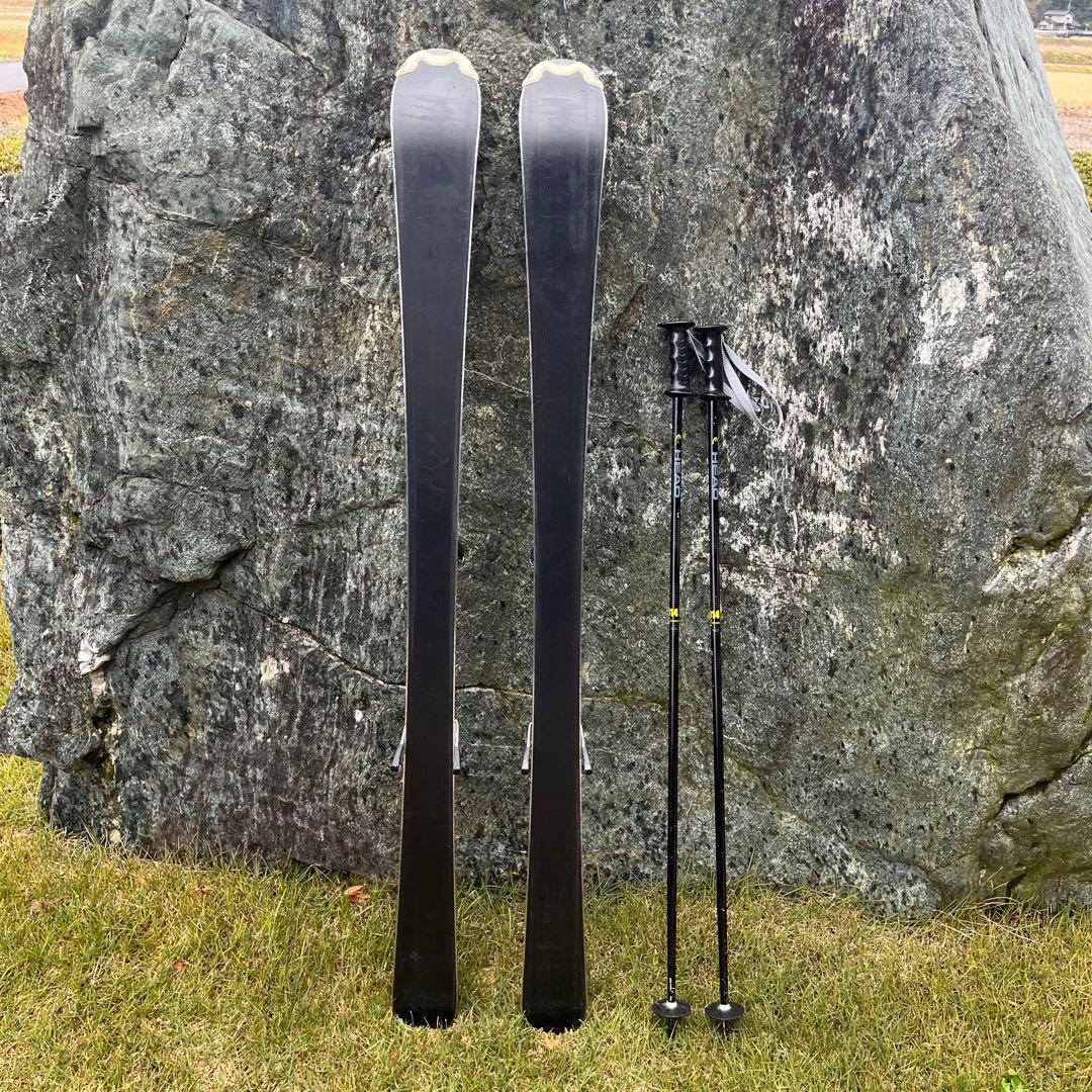 HEAD ジュニアスキー(137cm)、ストック(105cm)セット