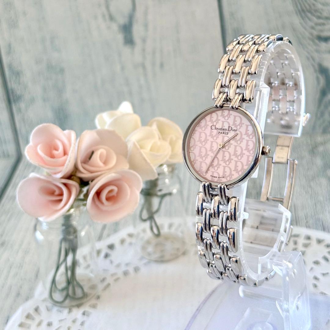 【希少】Christian Dior ディオール 腕時計 ピンク バギラ