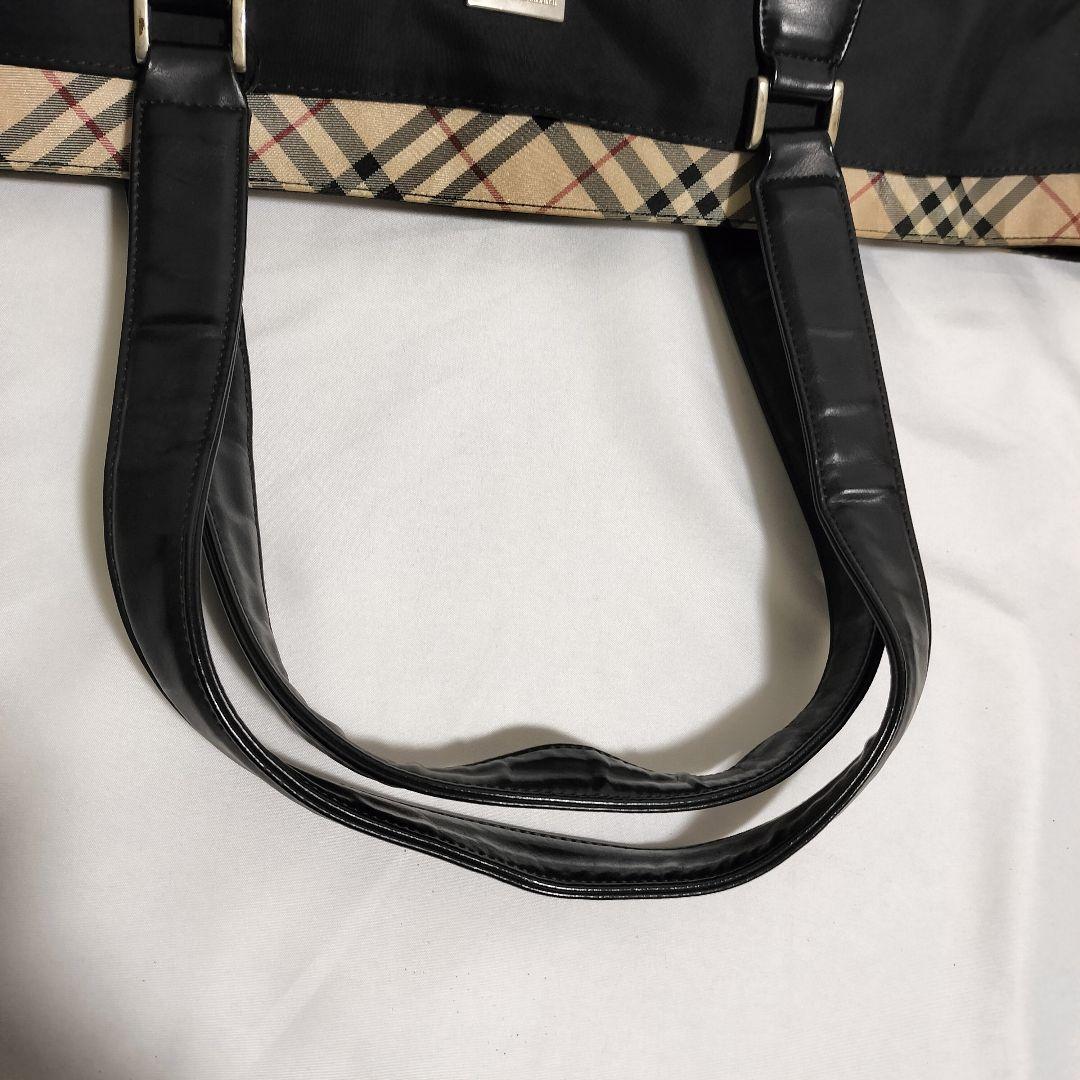 BURBERRY　大容量 トートバッグ　ノバチェック　ナイロン　防水