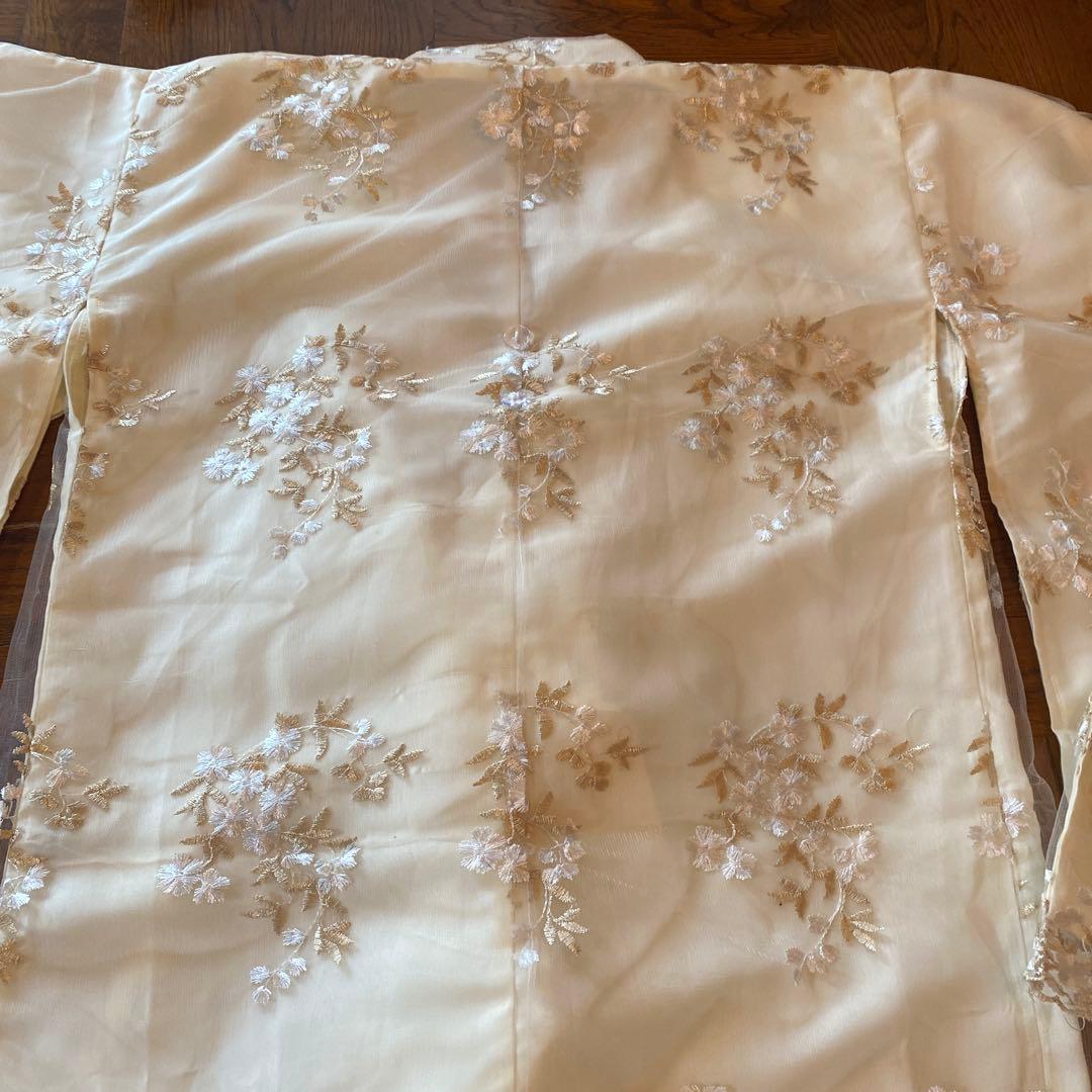 キャサリンコテージ　花刺繍チュールレース袴セット 肌着&髪飾り付