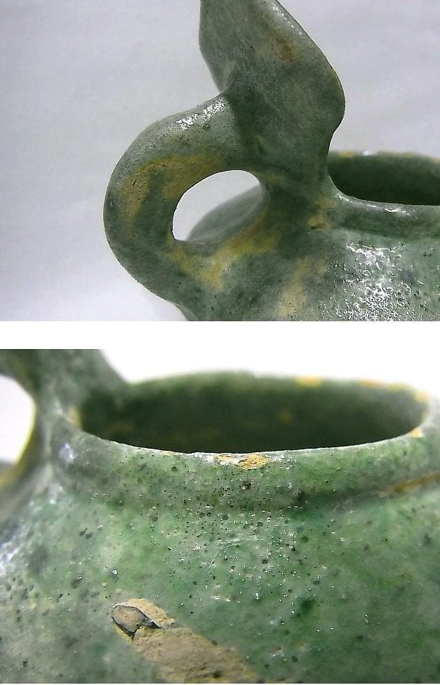 ★C1106★古代イラン　 オイルランプ　陶製　紀元後1000～1200年頃