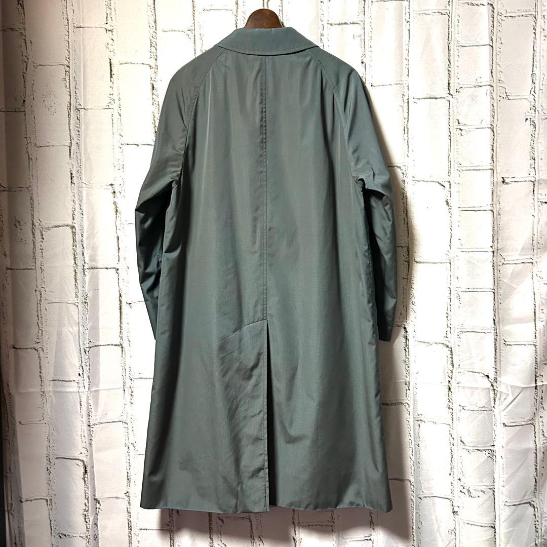 美品 Burberrys バーバリーズ ヴィンテージ バルマカーンコート 青緑