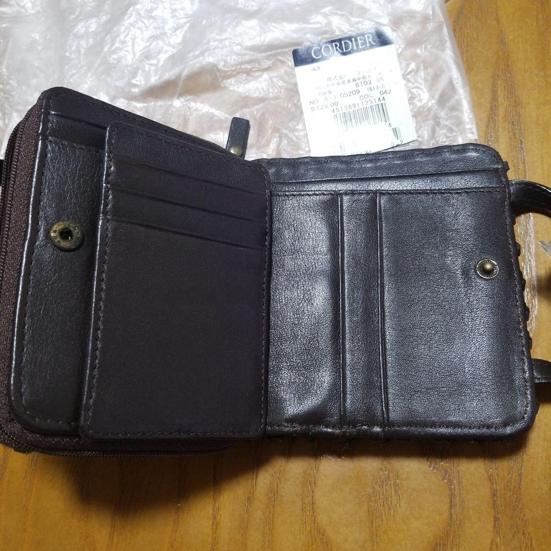 未使用　CORDIER 馬革 レディース コンパクト財布 042