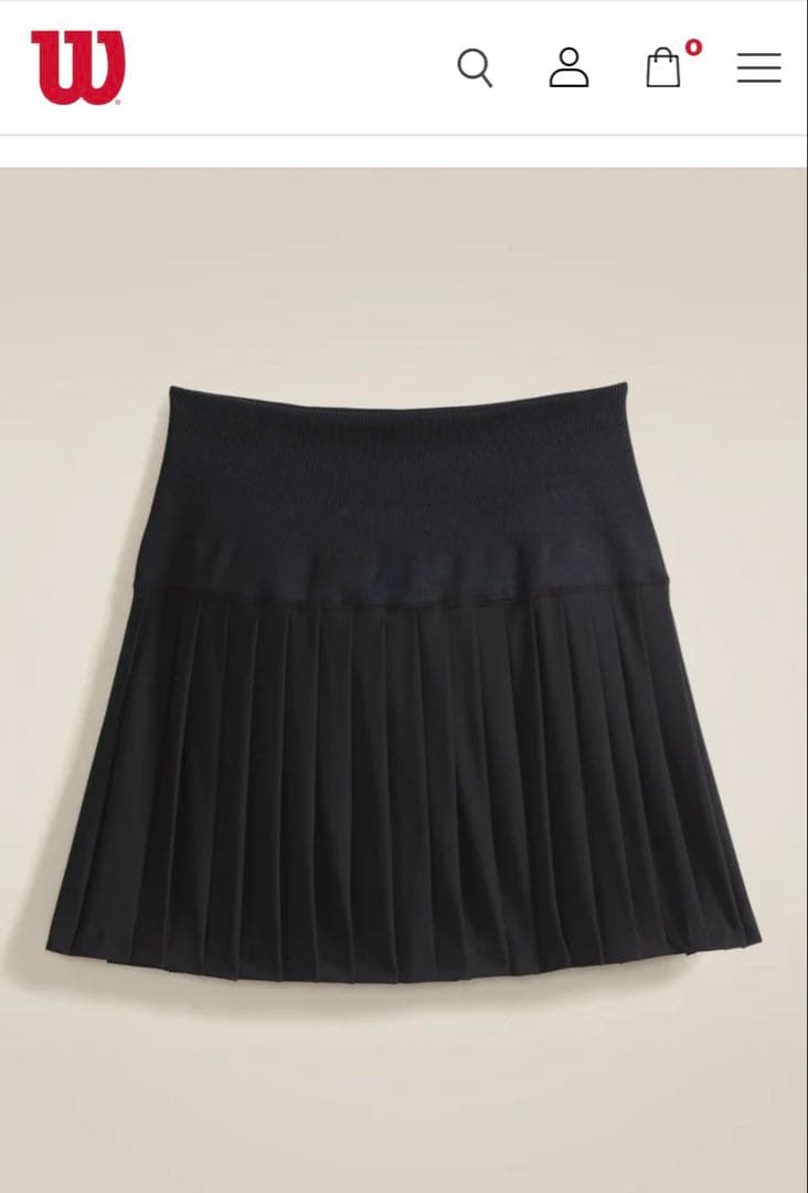 黒 プリーツスカート ショートパンツ付き