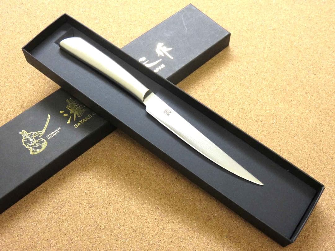 ステーキナイフ 120mm 濃州正宗作 関の刃物 ダマスカス 69層 両刃 日本