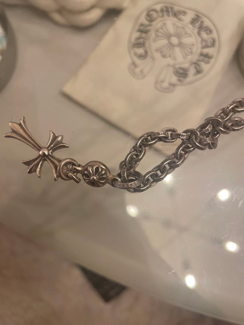 ポケ　クロムハーツ　ワンボールタイニーchクロス　ペンダント