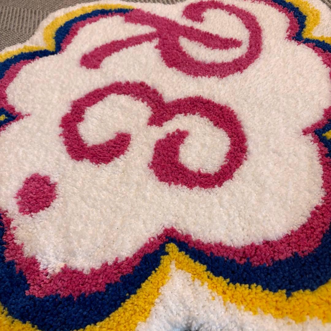 アールイードット　ラグ　玄関マット　お花柄