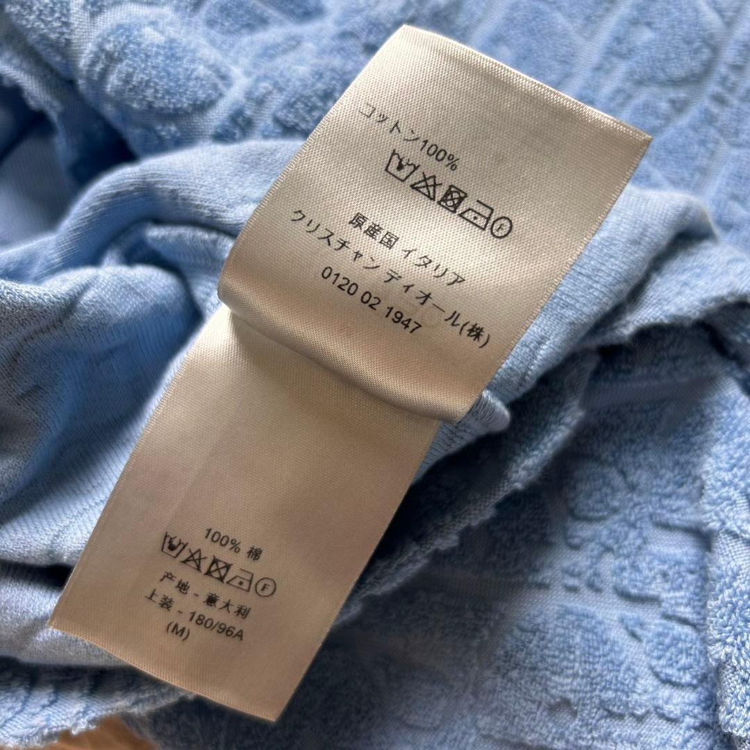 【美品】 Dior Homme パイル タオル ニット Tシャツ オブリーク