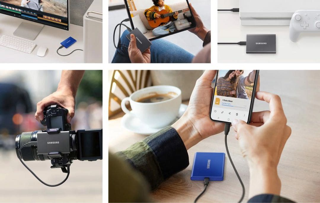 外付けハードディスク・ドライブ Samsung Portable SSD T7 2TB
