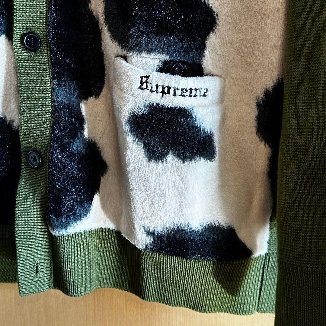 最終　本日限りSupreme cow print cardigan カーディガン