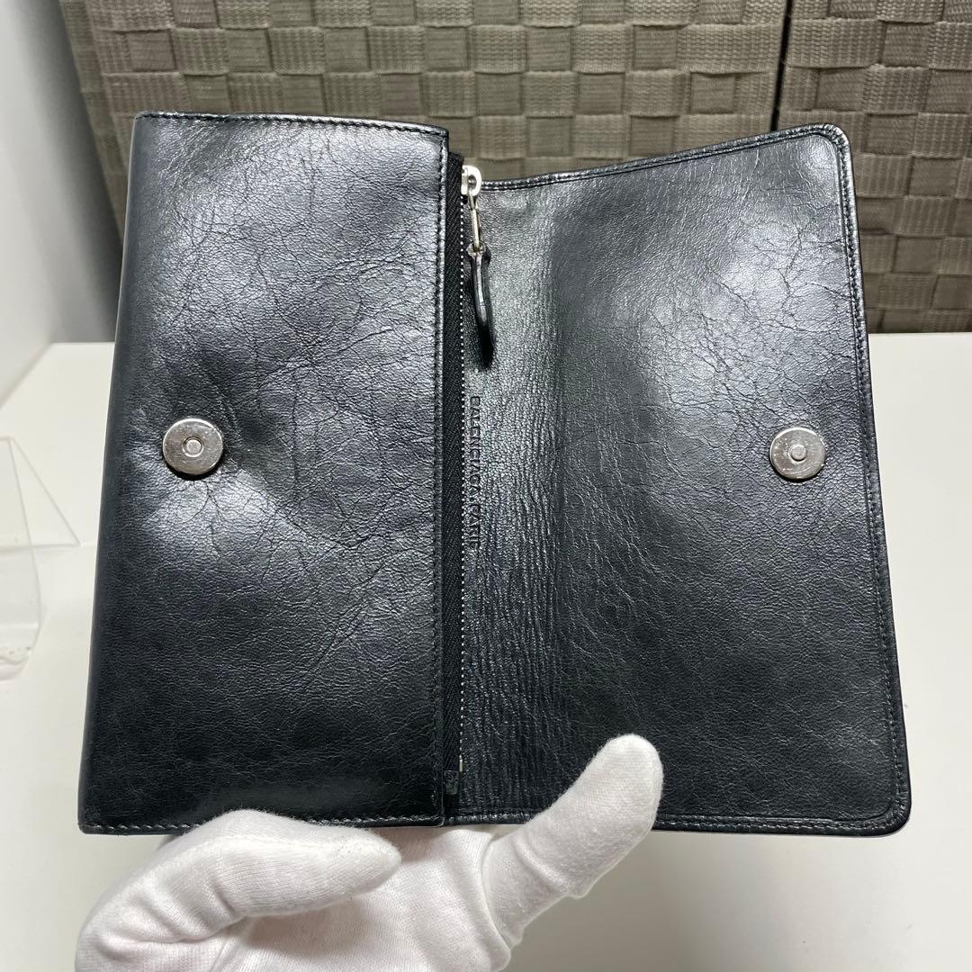 の*の様 BALENCIAGA シティ　レザー 長財布