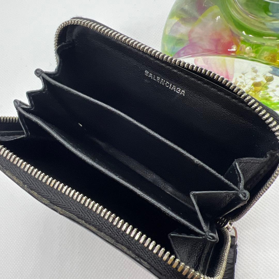 ★BALENCIAGA ブラックレザー 、カードケース