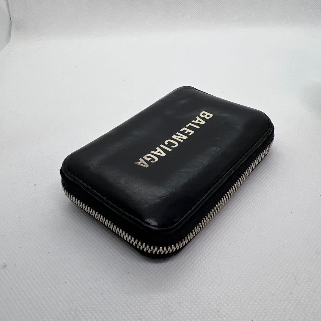 ★BALENCIAGA ブラックレザー 、カードケース