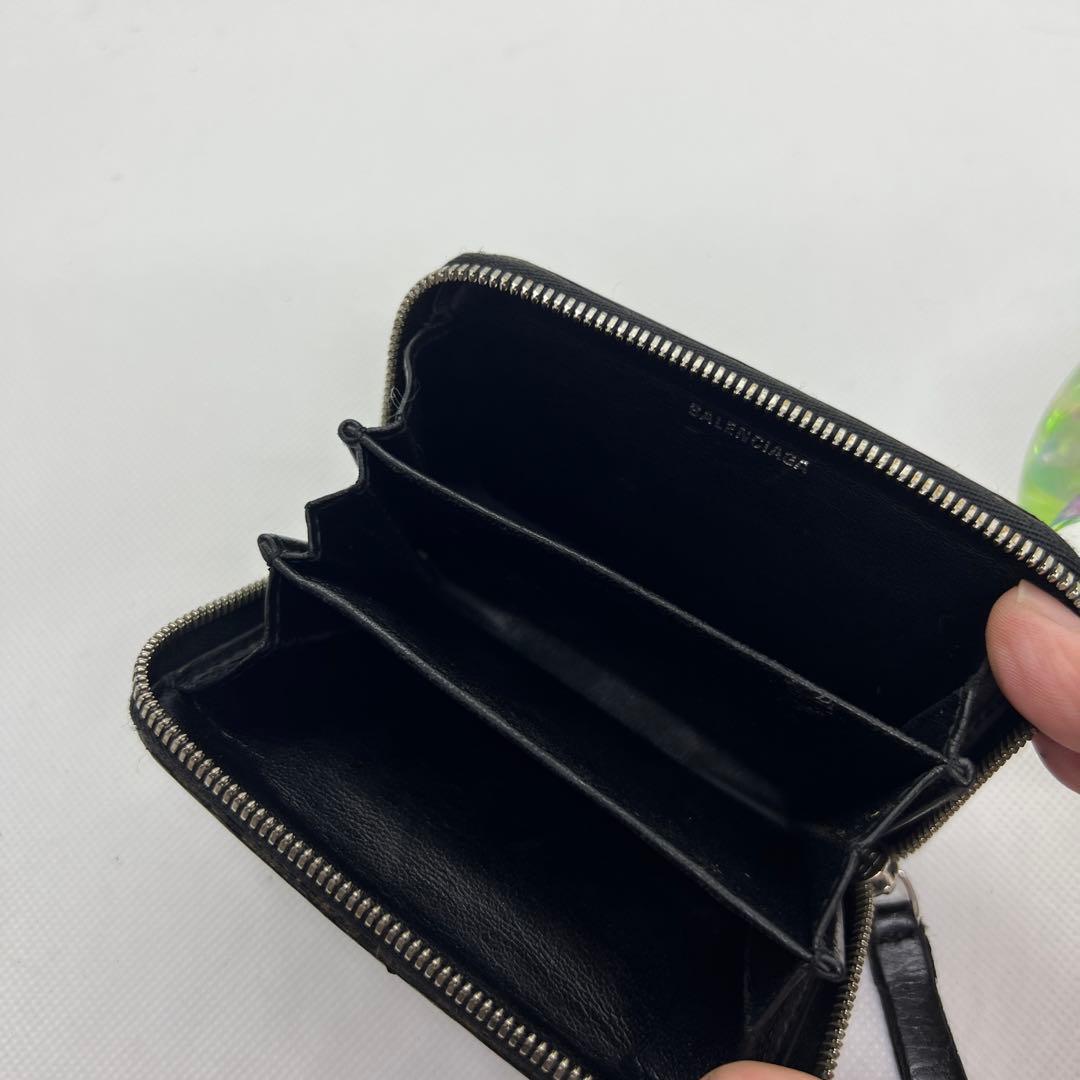 ★BALENCIAGA ブラックレザー 、カードケース
