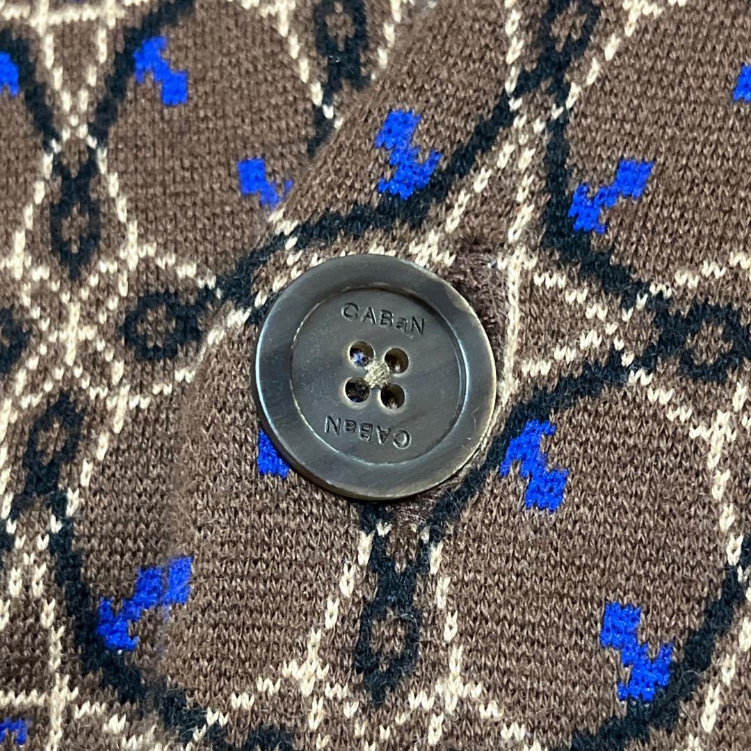 新品✨️CABaN カーディガン ニット アンティークタイル カシミア ブラウン