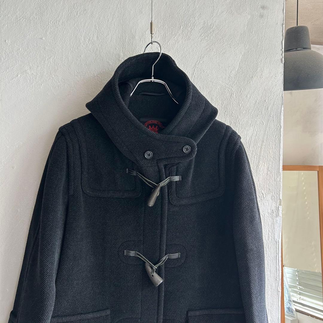 美品 イングランド製 OLD ENGLAND ヘリンボーン ダッフルコート