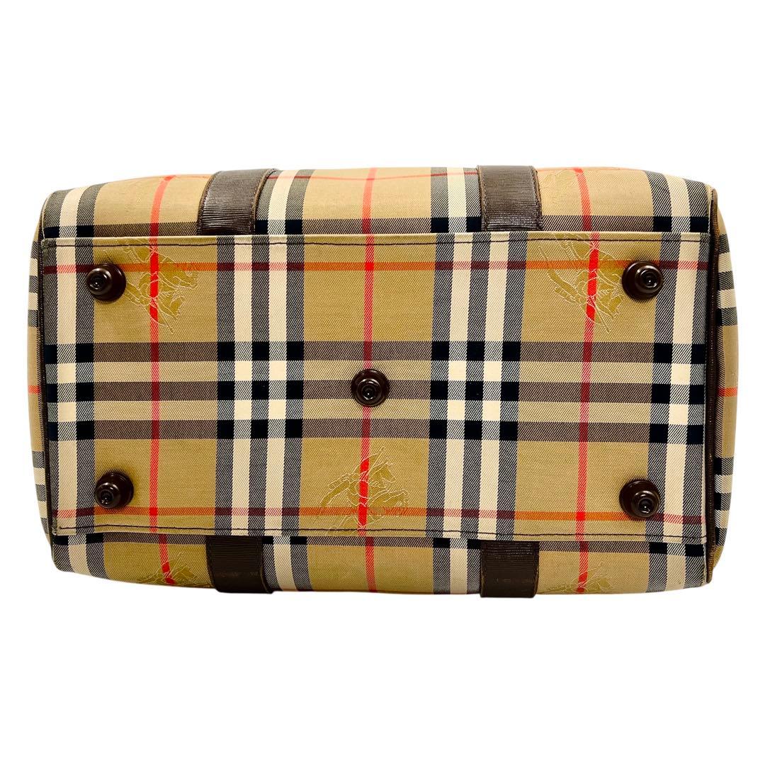 BURBERRY ノバチェック ユニセックス ボストンバッグ 9015