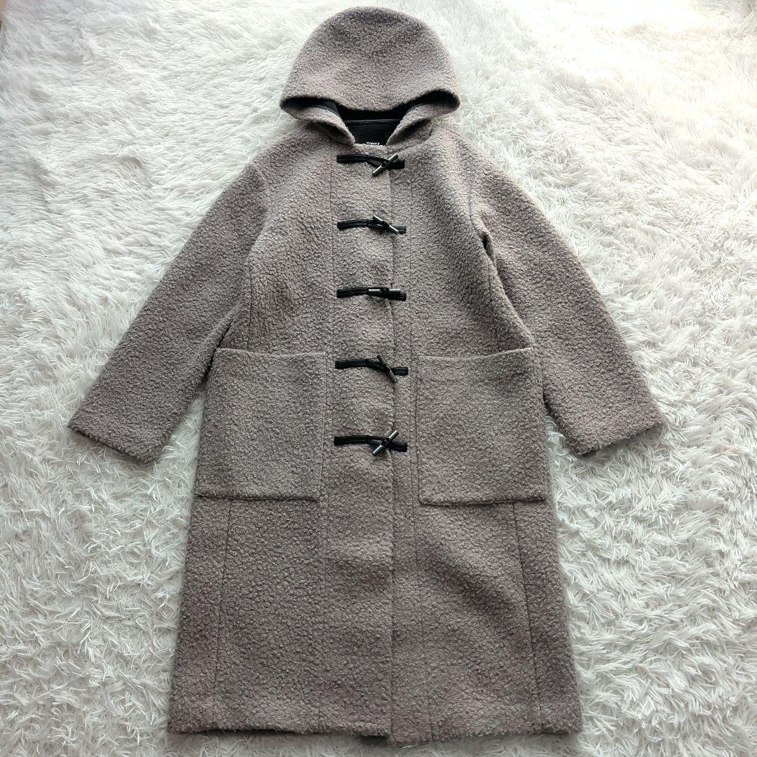現行 Theory Dawson Faux ダッフルコート ミドル丈 グレー S