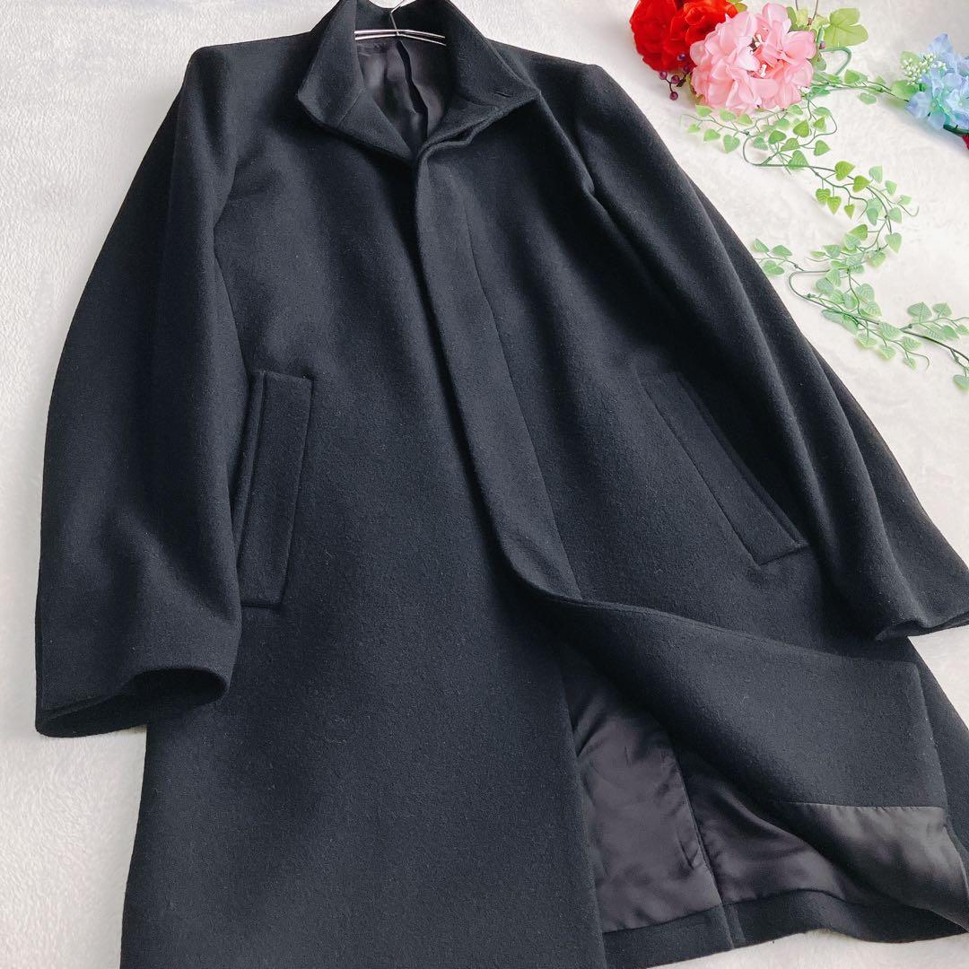 セオリー★スタンドカラーロングコート ラムメルトンウール BELVIN 現行タグ