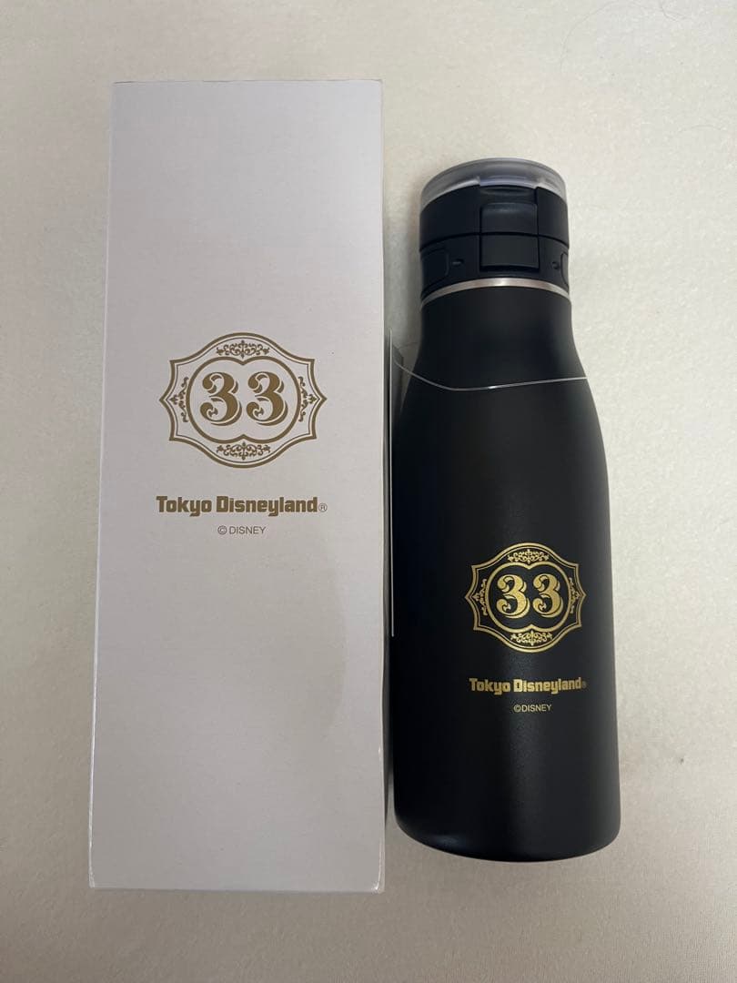 値下！【レア】Tokyo Disneyland 33 ブラック水筒 500ml