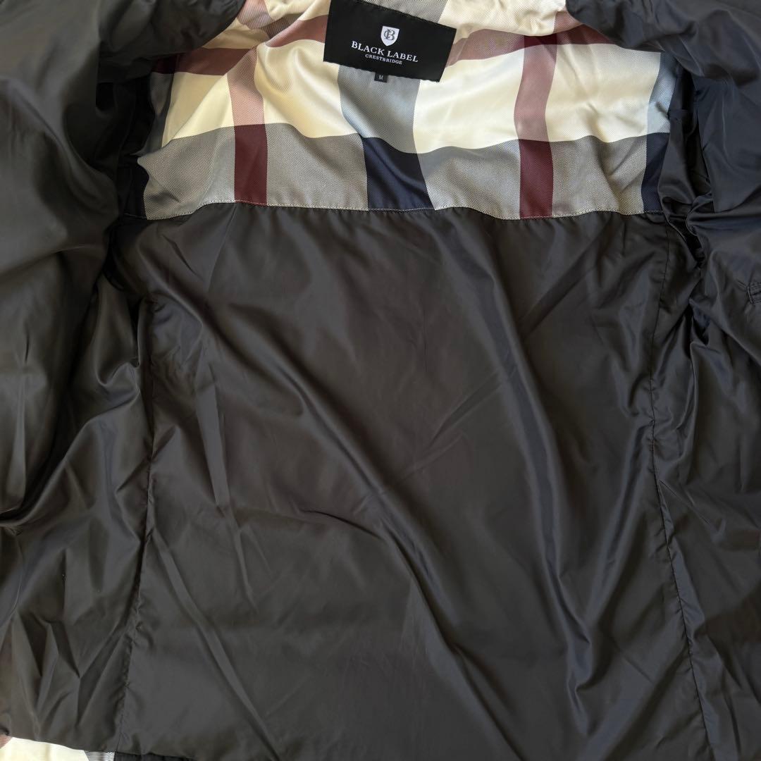 ブラックレーベル　ダウン　ジャケット　黒　S〜M相当　美品　バーバリー