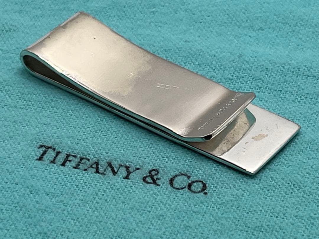 c443 ティファニー　エンジンターン　マネークリップ　シルバー　925