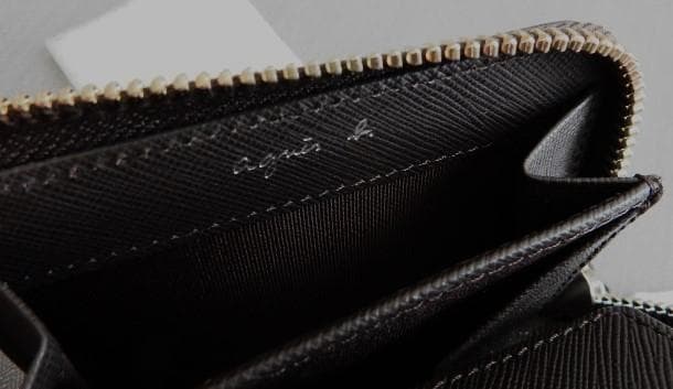 agnes b.カードミニ財布　L字ファスナーウォレット
