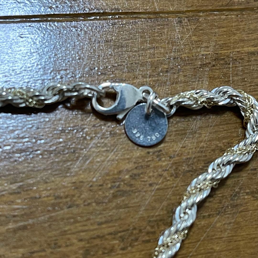 Tiffany ティファニー ツイストロープチェーン ブレスレット925 750