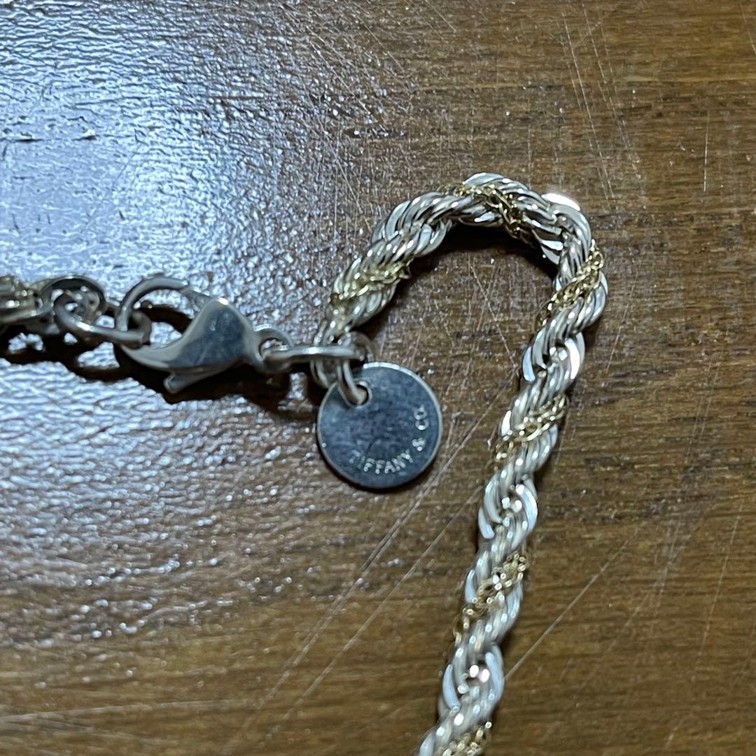 Tiffany ティファニー ツイストロープチェーン ブレスレット925 750