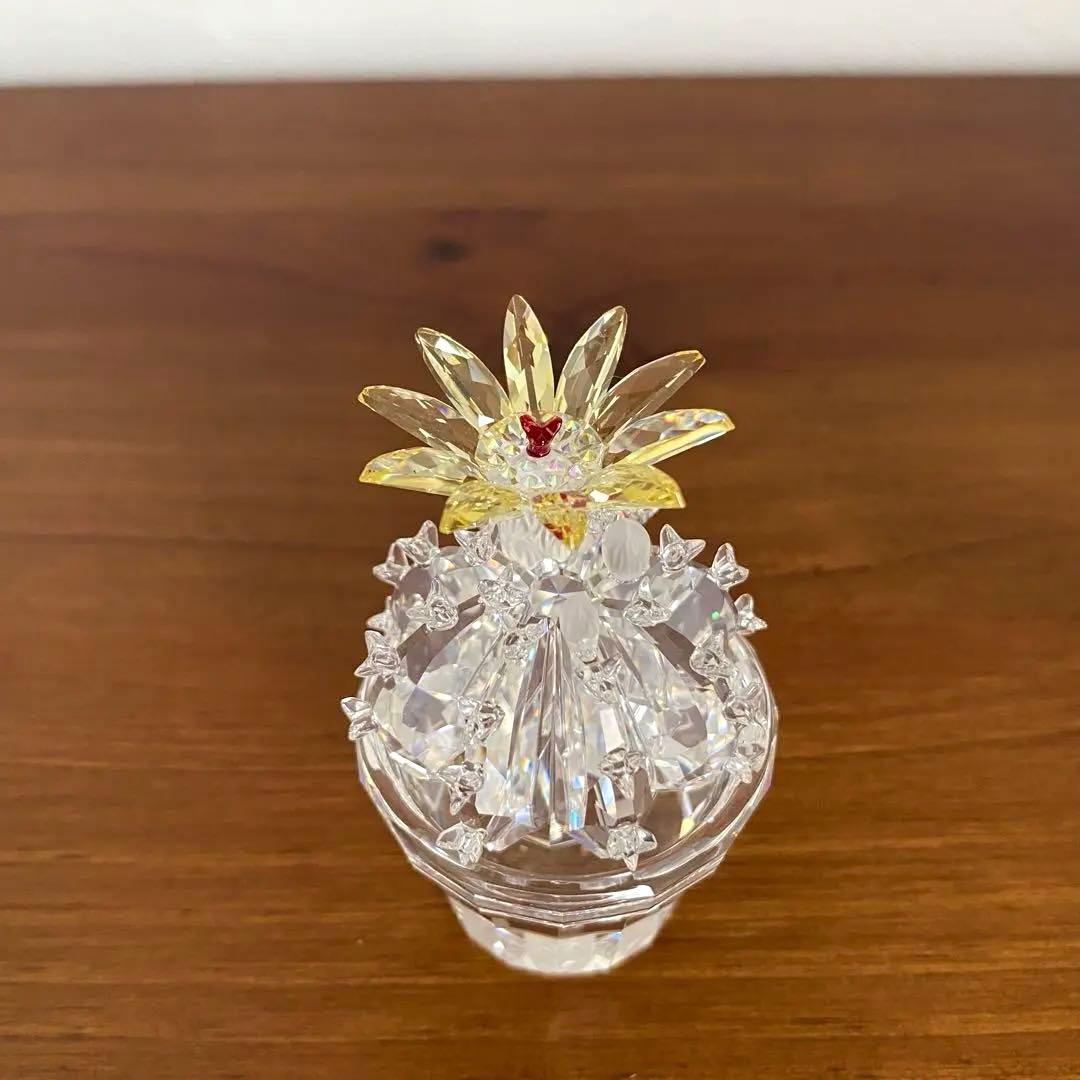 SWAROVSKI スワロフスキー クリスタル サボテン開花 サボテン 置物