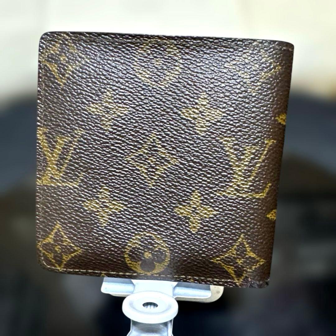 ⑧☆美品☆モノグラム♪マルコ☆2つ折り財布★ポケットあり