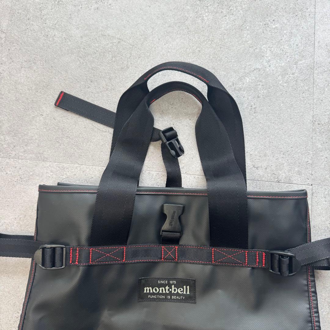 極美品 モンベル 防水 タフトート バッグ M ブラック 1123234