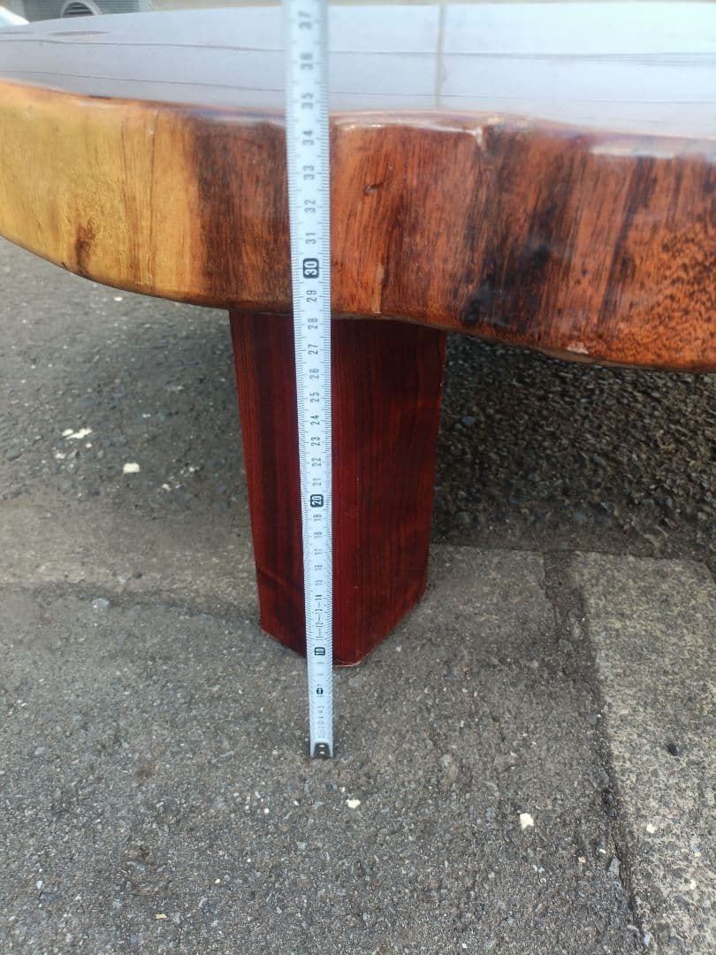 早い者勝ち　一枚板 ローテーブル　木製　高級　重厚