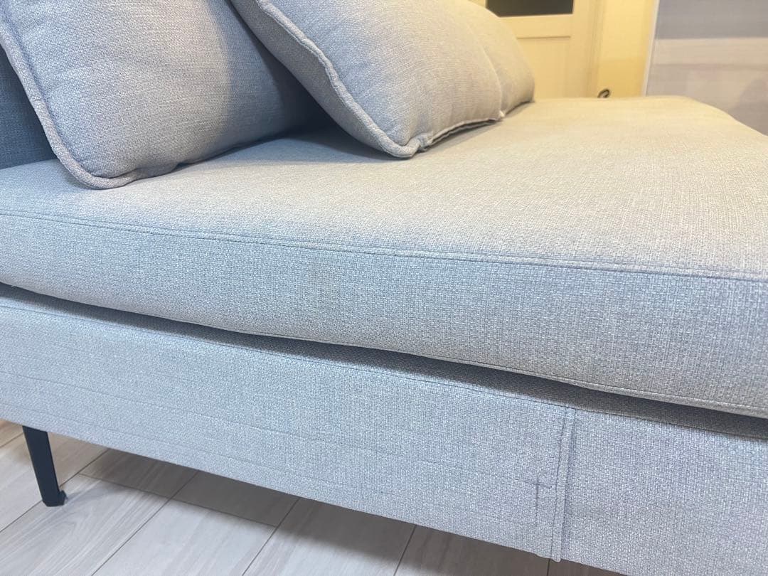 ニトリ　傷・汚れに強いファブリック 布張りソファ(MS01 NシールドAQ)