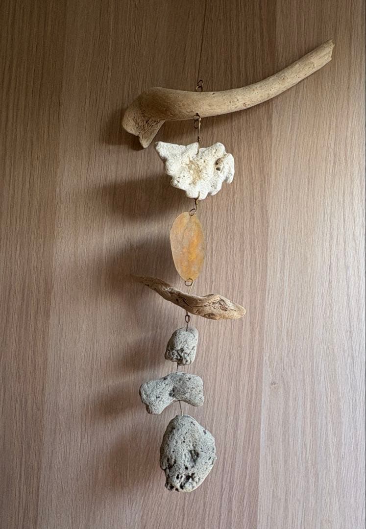 Orsa ルームオーナメント モビール 真鍮 流木 珊瑚 天然石
