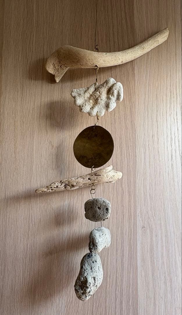 Orsa ルームオーナメント モビール 真鍮 流木 珊瑚 天然石