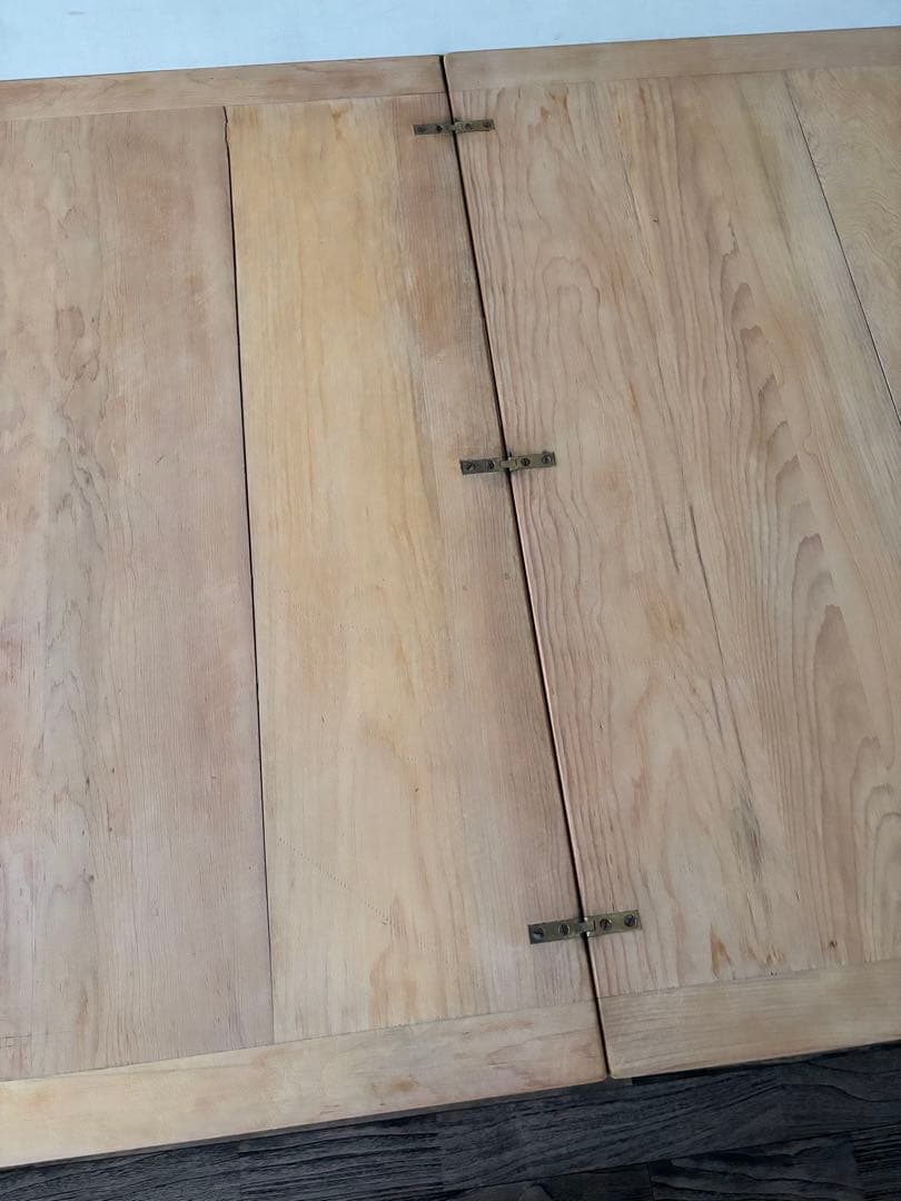 アンティーク　アトリエテーブル　ダイニングテーブル 剥離