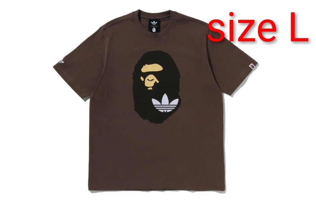 トップス A BATHING APE x adidas Ape Head Tee L
