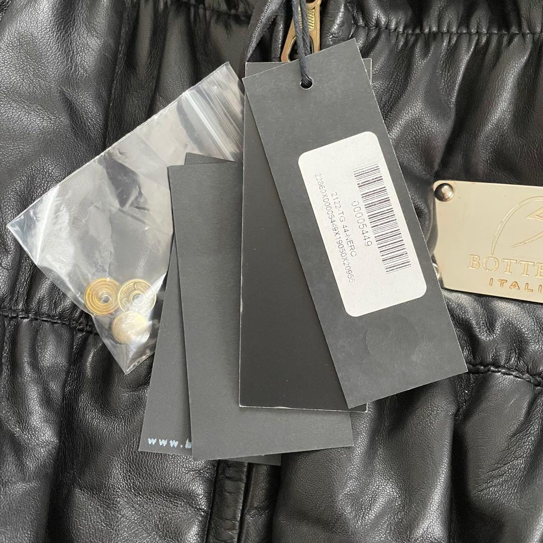 未使用 イタリア製 BOTTGO ラムナッパレザージャケット ダウン 襟