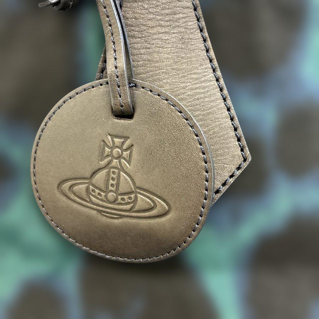 ヴィヴィアンウエストウッド トートバッグ キャンバス レザー オーブ 青