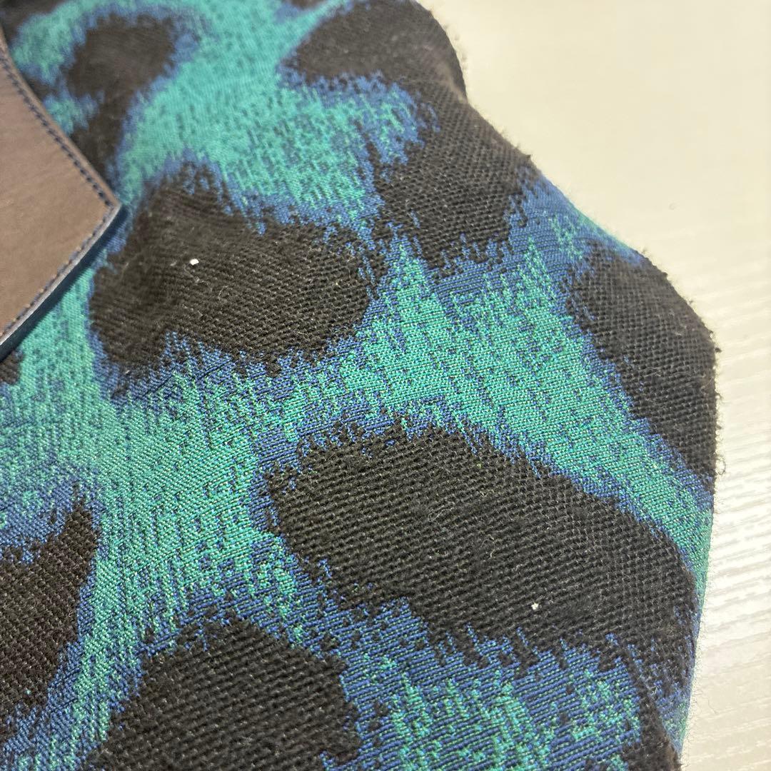 ヴィヴィアンウエストウッド トートバッグ キャンバス レザー オーブ 青