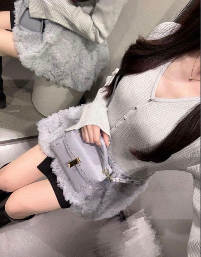 Rirandture チュールバルーンペプラムニット